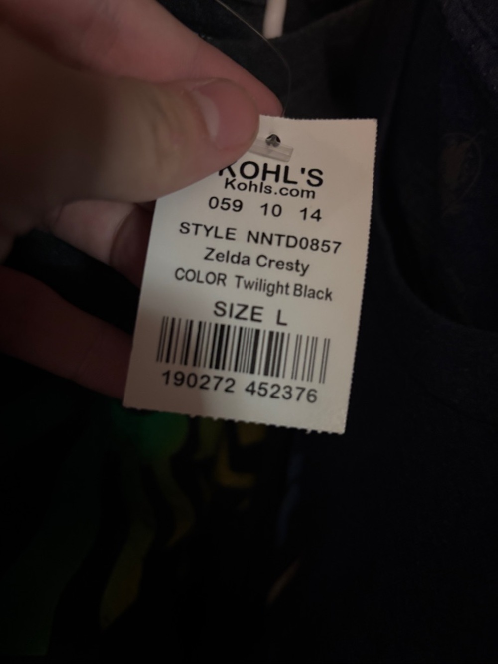 Kohl's The Legend of Zelda Black Graphic Tee - Picture 3 of 3